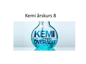 Kemi årskurs 8