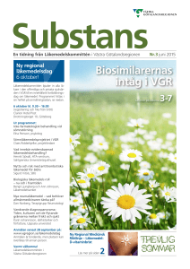 Biosimilarernas intåg i VGR