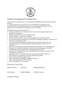 Preliminär Verksamhetsplan för GCF Musslan år 2017 GCF Musslan