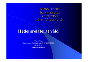 Hedersrelaterat våld kodad