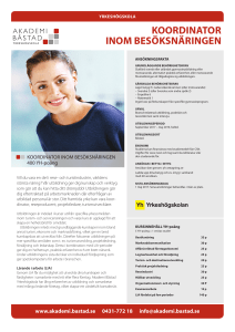 KOORDINATOR INOM BESÖKSNÄRINGEN