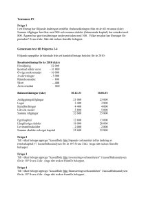 Inbetalningsöverskott per år 1 200 kkr