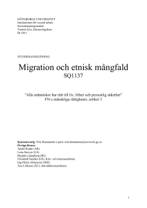 Föreläsningar och gruppintroduktion - GUL