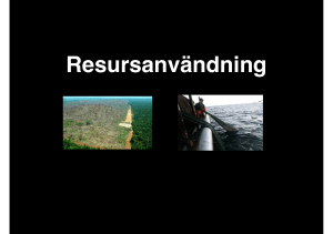 Resursanvändning