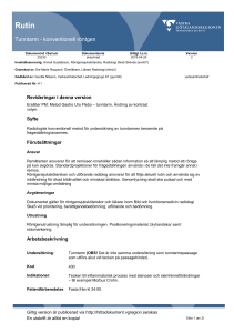 Tunntarm - konventionell röntgen
