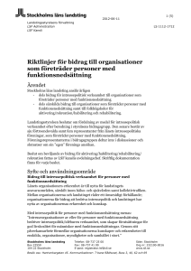 Särskilda bidrag