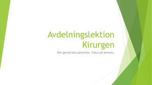 Avdelningslektion Ortopeden