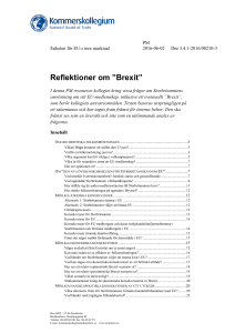 Reflektioner om ”Brexit”