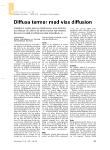 Diffusa termer med viss diffusion