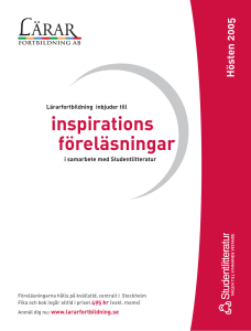 föreläsningar inspirations