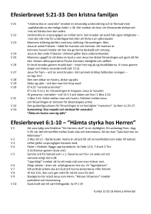 Efesierbrevet 5:21-33 - Den kristna familjen