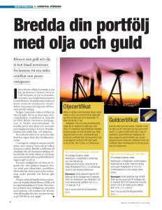 Oljecertifikat Guldcertifikat