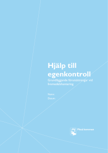 Hjälp till egenkontroll