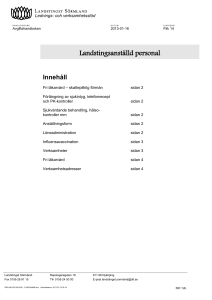 Landstingsanställd personal
