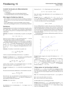 Föreläsning 15