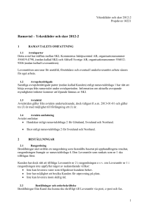Ramavtal - SLL Upphandling