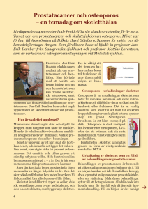 Prostatacancer och osteoporos – en temadag om skeletthälsa