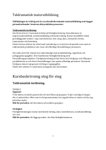 Kursbeskrivning steg för steg