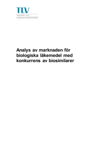 Analys av marknaden för biologiska läkemedel med konkurrens av