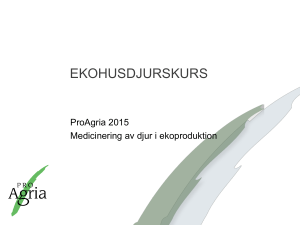 Medicinering av djur EKO