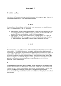 Protokoll 2 om Åland