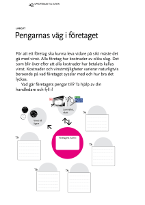 pengarnas väg i företaget
