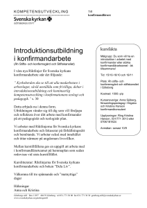Kursrubrik - Svenska Kyrkan