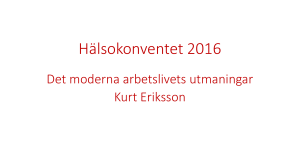 Kurt Eriksson Det moderna arbetslivets utmaningar