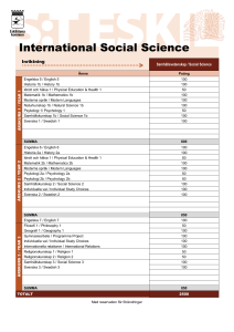 International Social Science