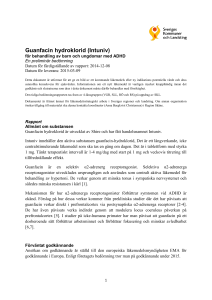 Guanfacin hydroklorid
