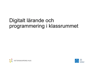 VH föreläsning programmering