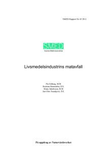 Livsmedelsindustrins matavfall
