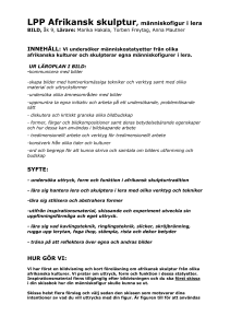 LPP Afrikansk skulptur, människofigur i lera