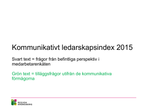 Kommunikativt ledarskapsindex 2015