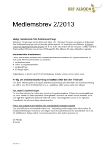 Medlemsbrev 1