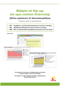 QlikView applikationer för läkemedelsuppföljning