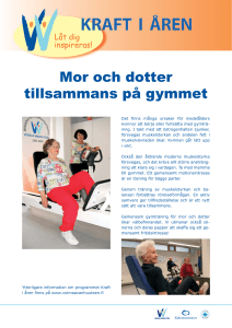 Mor och dotter tillsammans på gymmet