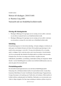 Nationellt mål om fördubblad kollektivtrafik