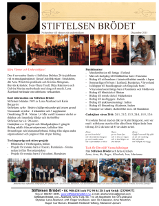 STIFTELSEN BRÖDET