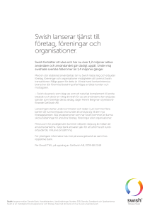 Swish lanserar tjänst till företag, föreningar och organisationer. 06