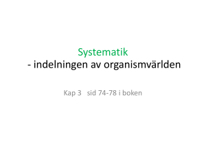 Hur bestämmer man vilka arter som är nära släkt med varandra?
