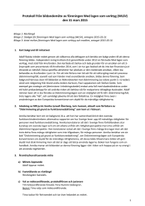Protokoll från bildandemöte av föreningen Med lagen som verktyg