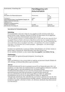 Instruktion för patientinformation