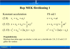 Rep MEK föreläsning 1