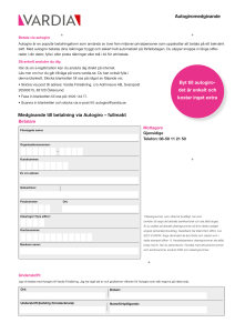 Medgivande till betalning via Autogiro