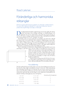 Föränderliga och harmoniska rektanglar - NCM