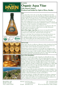 Organic Aqua Vitae