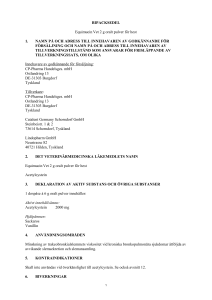 BIPACKSEDEL EquimucinVet 2 g oralt pulver för hest 1