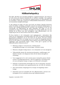 Hållbarhetspolicy