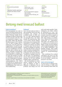 Betong med krossad ballast
